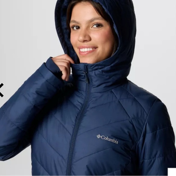 Women's Heavenly Long Hooded Winter Jacket (small) - Picture 3 of 9